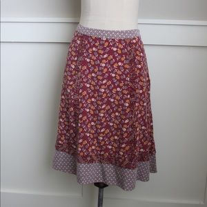 Jewel toned silk Sundance skirt